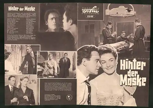 Filmprogramm PFP Nr. 23 /61, Hinter der Maske, Michael Redgrave, Tony Britton, Regie: Brian Desmond Hurst