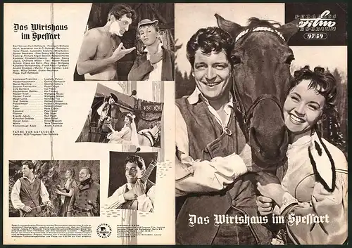 Filmprogramm PFP Nr. 97 /59, Das Wirtshaus im Spessart, Liselotte Pulver, Carlos Thompson, Regie: Kurt Hoffmann