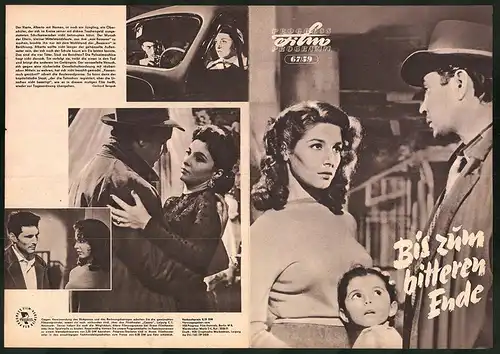 Filmprogramm PFP Nr. 67 /59, Bis zum bitteren Ende, Gina Lollobrigida, Paul Muller, Regie: Pietro Germi