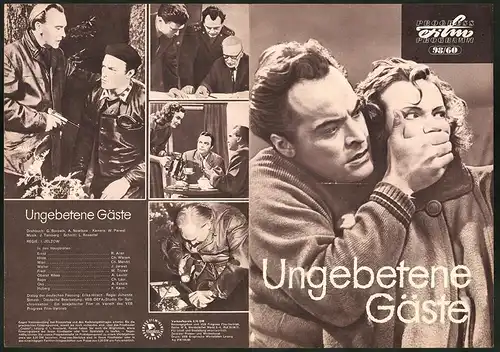 Filmprogramm PFP Nr. 98 /60, Ungebetene Gäste, R. Aren, Ch. Warem, Regie: I. Jelzow