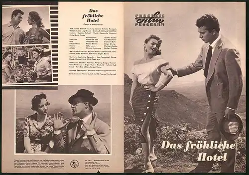 Filmprogramm PFP Nr. 112 /57, Das fröhliche Hotel, Vittorio De Sica, Giovanna Ralli, Regie: Luigi Zampa