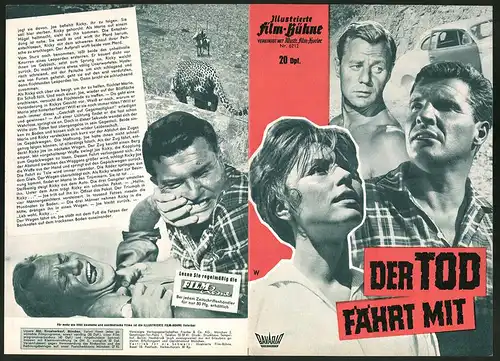 Filmprogramm IFB Nr. 6212, Der Tod fährt mit, Sonja Ziemann, Helmut Schmid, Regie: Denis Scully