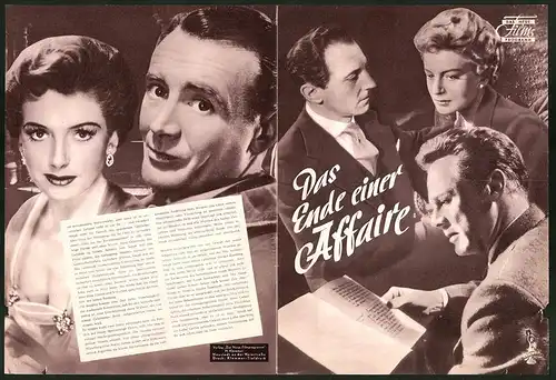 Filmprogramm DNF, Das Ende einer Affäre, Deborah Kerr, Van Johnson, Regie: Edward Dmytryk