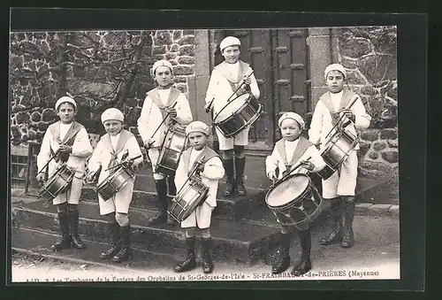 AK Saint-Fraimbault-de-Prières, Fanfare des Orphelins de St.-Georges-de-l`Isle