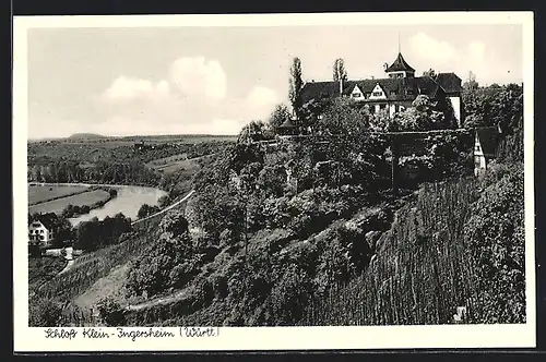 AK Klein-Ingersheim, das Schloss über dem Tal