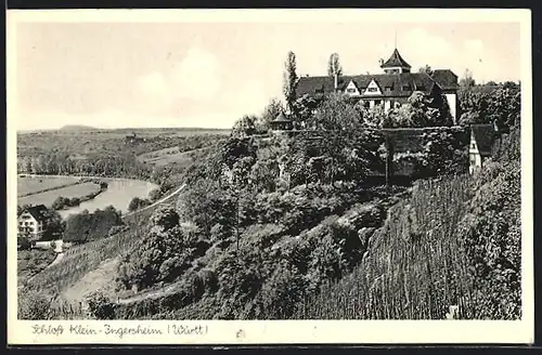 AK Klein-Ingersheim, das Schloss auf dem Berg