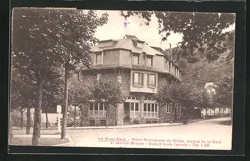 AK Le MOnt-Dore, Hôtel-Restaurant du Globe, avenue de la Gare et avenue Wilson