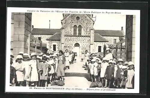 AK Montboissier, Maison de Montboissier, Départ pour la Promenade