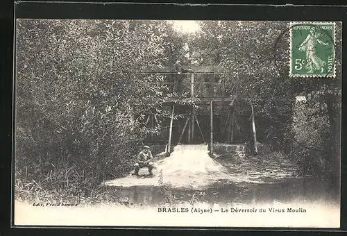 AK Brasles, Le Déversoir du Vieux Moulin