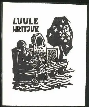 Exlibris Luule Hritjuk, Personen am Steeg