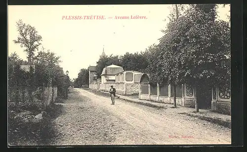 AK Plessis-Trevise, Vue dans Avenue Lefevre