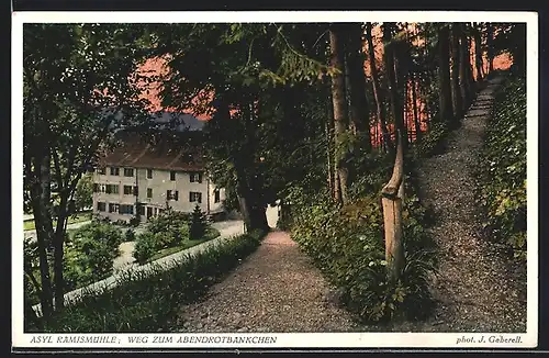 AK Rämismühle, Weg zum Abendrotbänkchen