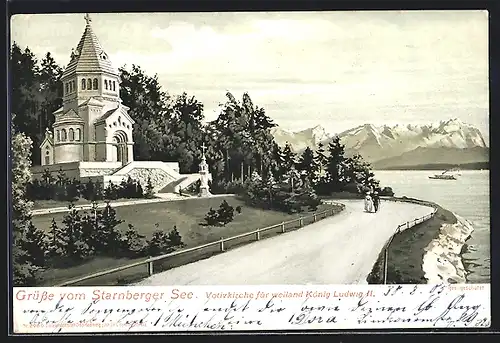 AK Berg, Votivkirche für König Ludwig II.