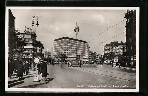 AK Berlin, Potsdamer Platz und Columbushaus