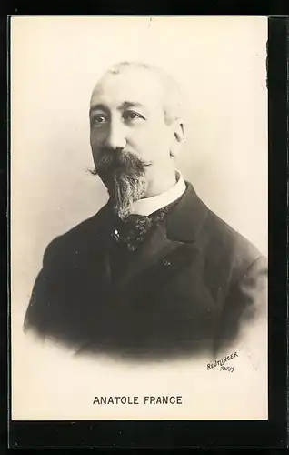 AK Anatole France, Brustportrait des Schriftstellers