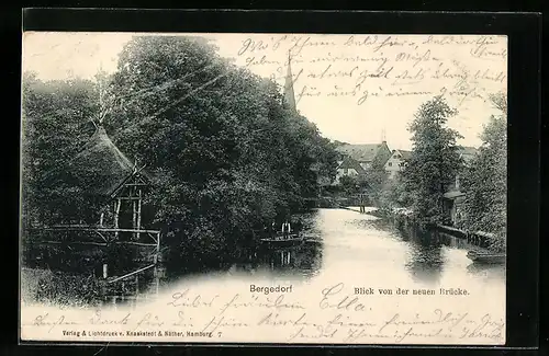 AK Bergedorf, Blick von der neuen Brücke