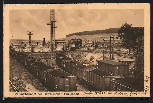 AK Frielendorf, Verladebahnhof der Gewerkschaft Frielendorf, Bergbau