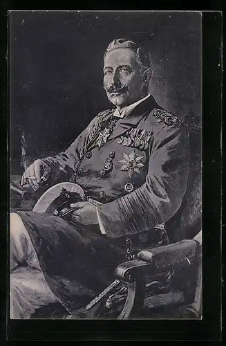 Künstler-AK Willy Stoewer: Kaiser Wilhelm II. im Marine-Uniform