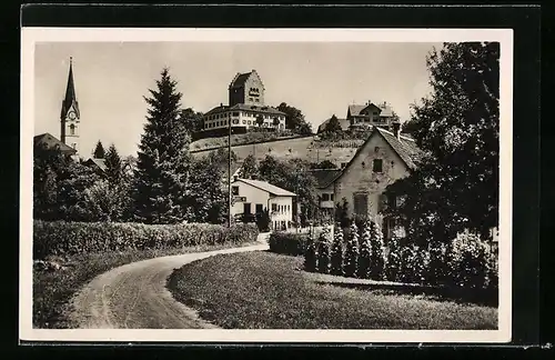 AK Uster, Kirche mit Umgebung