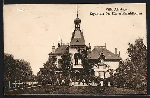 AK Buzau, Villa Albatros, Eigentum des Herrn Marghiloman