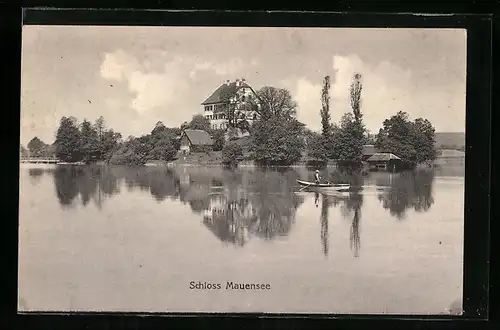 AK Mauensee, Blick auf Schloss Mauensee