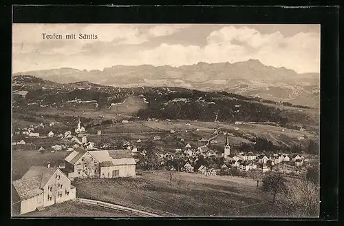 AK Teufen, Panorama mit Säntis