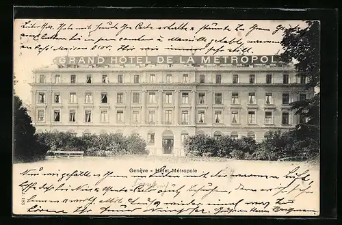 AK Genève, Grand Hotel-Metropole