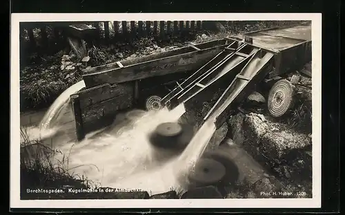 AK Berchtesgaden, Kugelmühle in der Almbachklamm