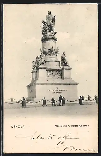 AK Genova, Monumento Cristoforo Colombo