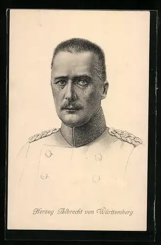 AK Porträt Herzog Albrecht von Württemberg in Uniform