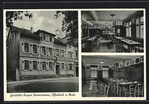 AK Offenbach a. M., Gaststätte von Kaspar Zimmermann, Mathildenstr. 10