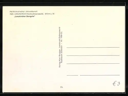 AK Lenzkirch /Schwarzwald, Lenzkircher Dengele, Fasching