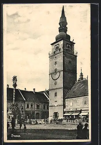 AK Trnava, Denkmal vor Uhrturm