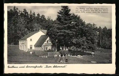 AK Bad Brambach, Gasthaus und Sommerfrische Zum Schimmel