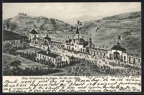 AK St. Gallen, Eidg. Schützenfest 1904, Festgelände
