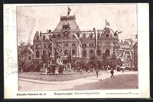 AK St. Gallen, Eidgenössisches Schützenfest 1904, Am Gabentempel