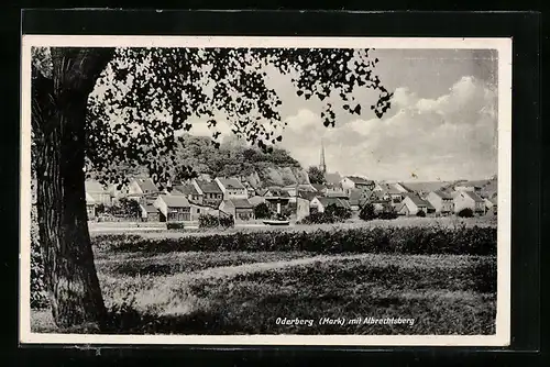 AK Oderberg / Mark mit Albrechtsberg, Ortsansicht