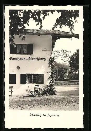 AK Scharling, Gasthof zum Hirschberg von Joh. Högg