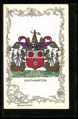 Künstler-AK Southampton, Wappen