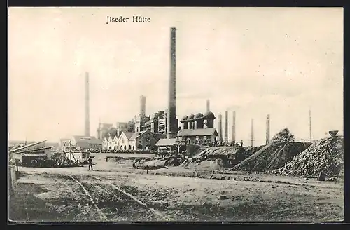 AK Ilsede, Teilansicht der Ilseder Hütte, Bergbau