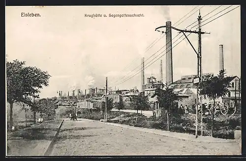 AK Eisleben, Krughütte und Segengottesschacht, Bergbau