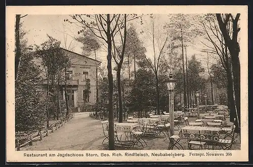 AK Neubabelsberg, Restaurant am Jagdschloss Stern von Rich. Rindfleisch