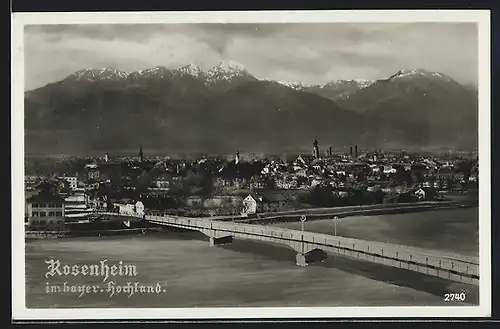 AK Rosenheim, Panorama gegen Wendelstein