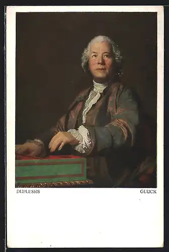 AK Christoph Willibald Gluck mit hoffnungsvollem Gesicht, Komponist