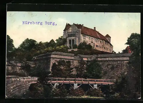 AK Nürnberg, Burg mit Burgwall