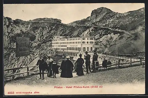 AK Pilatus, Totalansicht Hotel Pilatus-Kulm