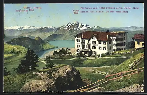 AK Rigi, Panorama vom Hotel Felchlin vorm. Staffel-Kulm