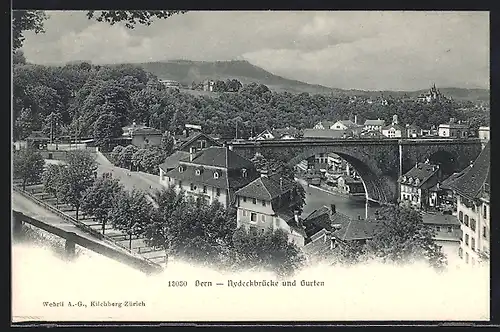 AK Bern, Nydeckbrücke und Gurten