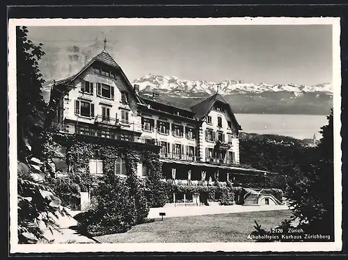 AK Zürich, Restaurant Alkoholfreies Kurhaus auf dem Zürichberg