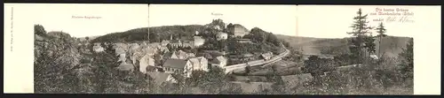 Klapp-AK Blankenheim /Eifel, Römische Ausgrabungen, Burgruine, Ortsansicht